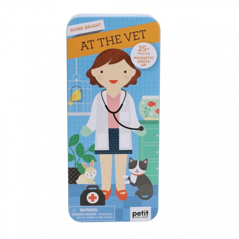 Petit Collage Shine Bright At the Vet Magnetic Dress Up